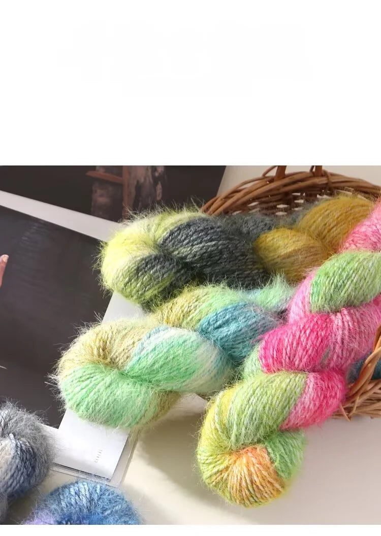 Filato Lana Multicolore Sfumato – Gomitolo Gradient per Maglieria e Uncinetto