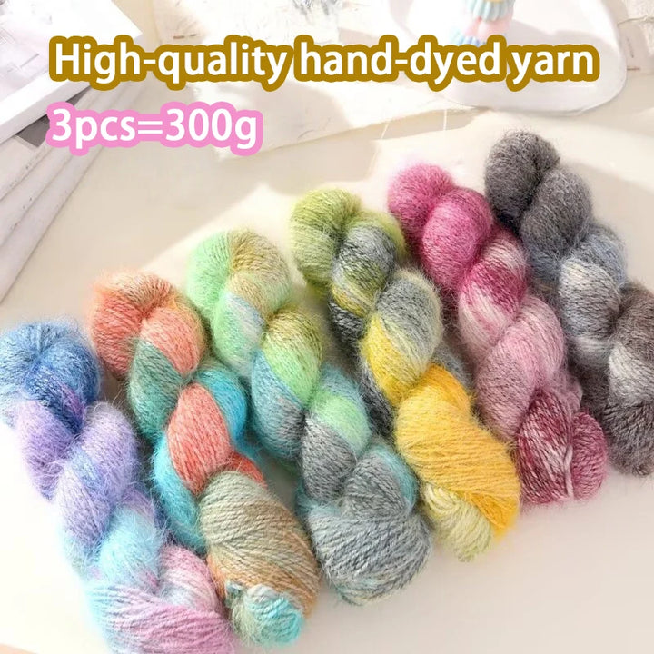 Filato Lana Multicolore Sfumato – Gomitolo Gradient per Maglieria e Uncinetto