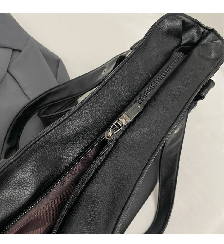 Soft Interior Compartment Shoulder Bags 2025 High Quality Contrasting Colors Bags for Women Fashion Zipper Pu Women's Handbags