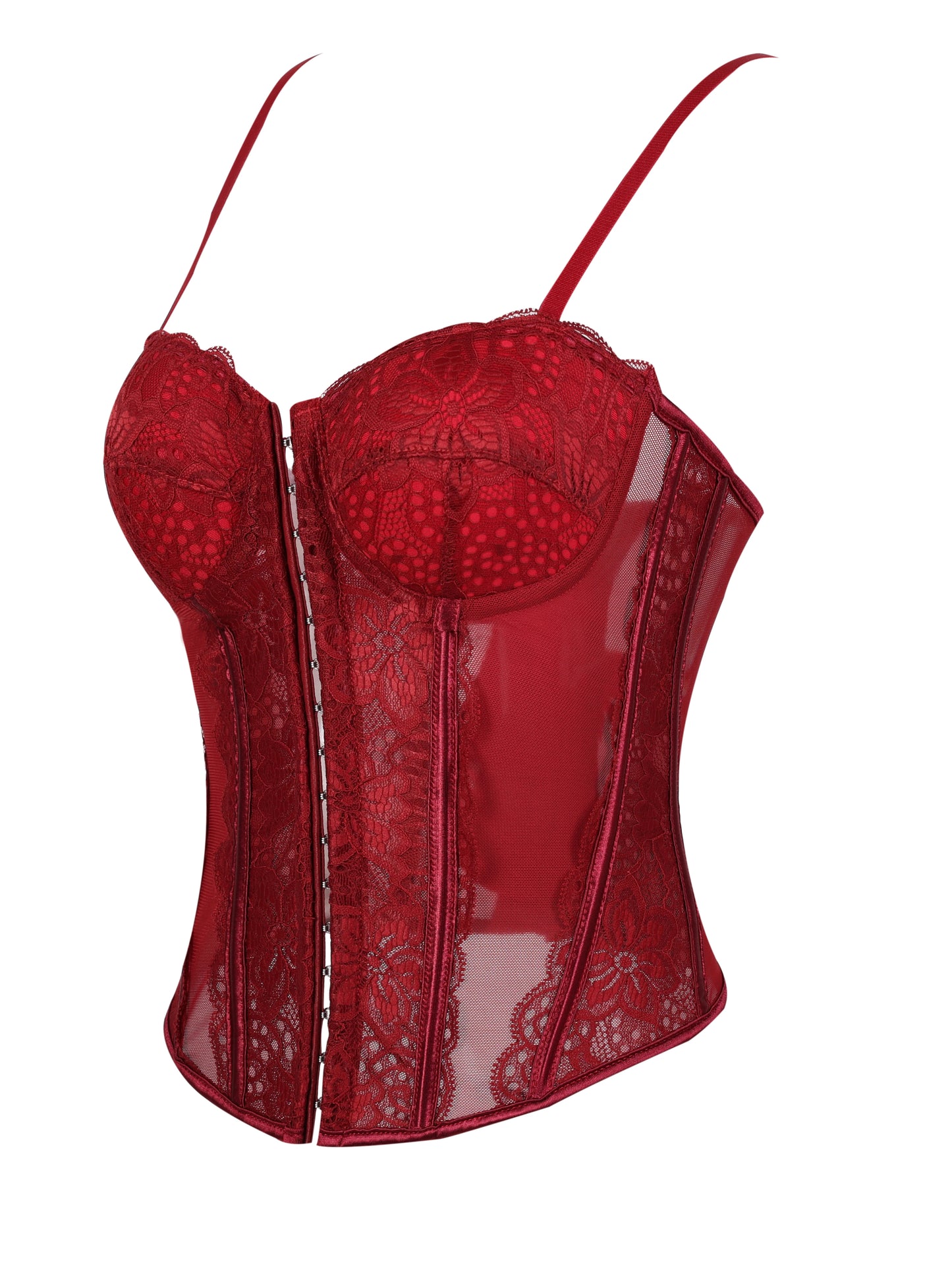 Corsetto Halter in Pizzo – Top Sexy Push Up Donna