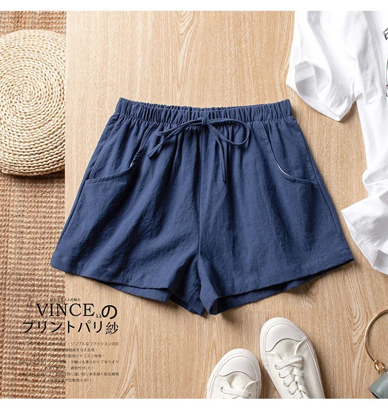 Shorts Donna Vita Elastica con Fiocco – Pantaloncini Casual Sportivi