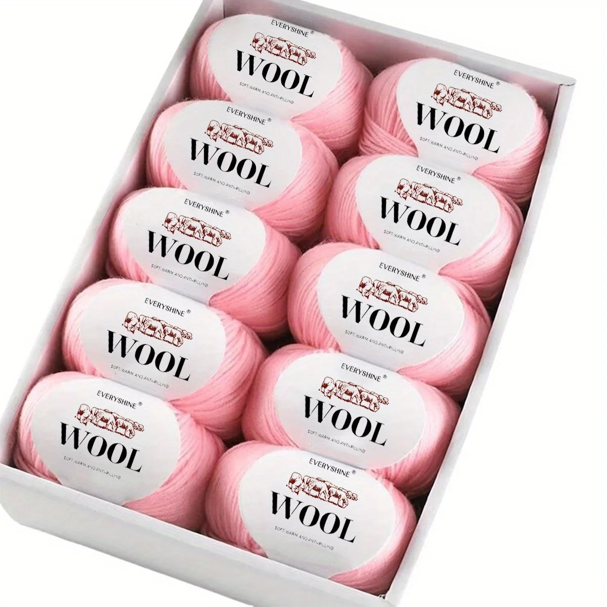 Set 6 pezzi Filato Lana – 300g Totali per Maglia & Uncinetto, Gomitoli Multicolore
