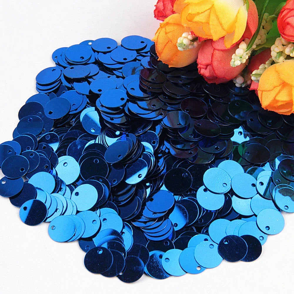 Paillettes Flat Rotonde 10–25 mm con Foro – 10 g , Costumi, Scialli, Danza, Scrapbooking e Decorazioni
