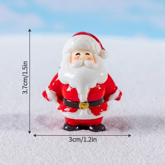 Decorazioni natalizie da scrivania 2025 ‒ set figurine Piccolo Babbo Natale + Alberello ornamentale per ufficio e casa
