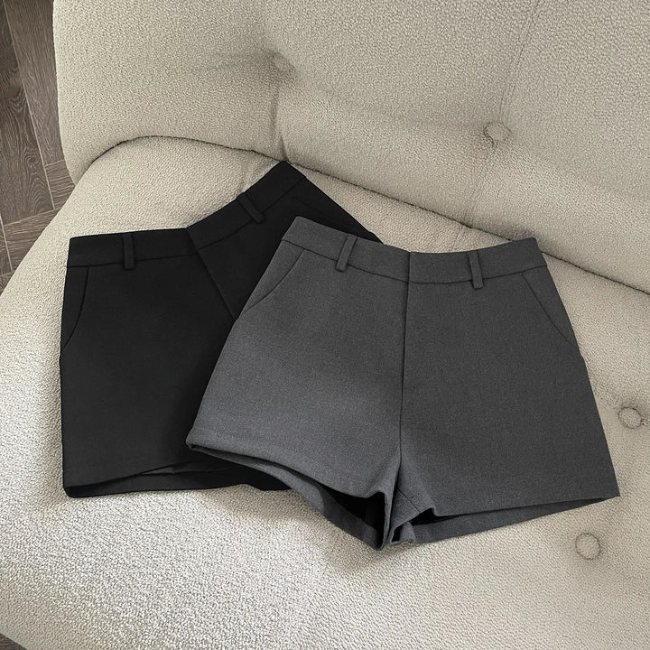 Shorts Donna Eleganti Vita Alta – Modello A-Line Office Chic