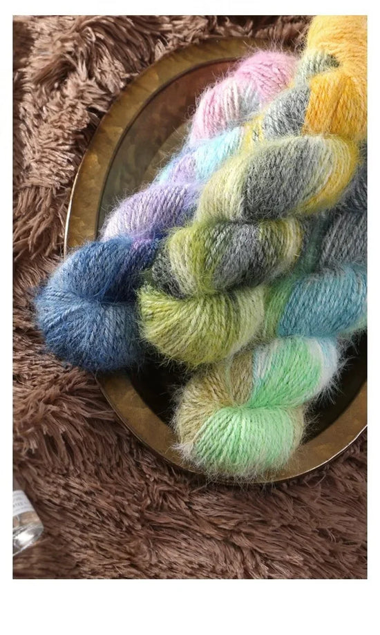 Filato Lana Multicolore Sfumato – Gomitolo Gradient per Maglieria e Uncinetto