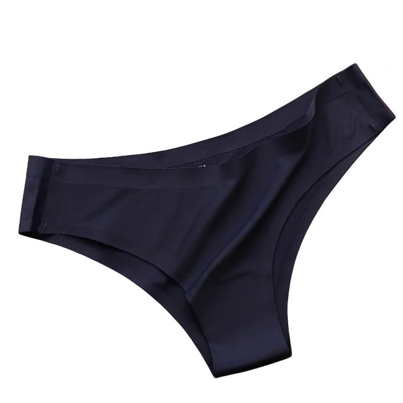 Set 4 pezzi mutandine donna seamless in ice silk – vita bassa G-string ultra sottile comfort quotidiano