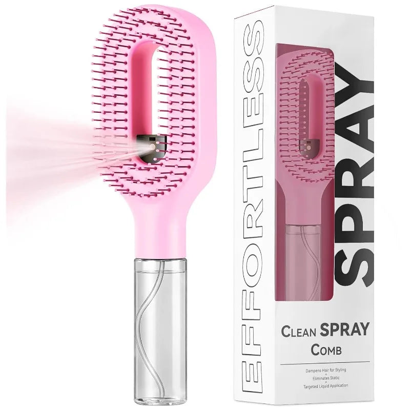 Spazzola Lisciante Capelli 2 in 1 – Pettine con Spruzzino Integrato