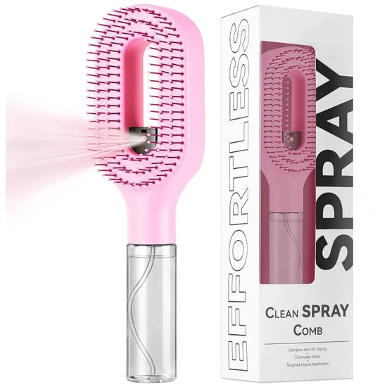 Spazzola Lisciante Capelli 2 in 1 – Pettine con Spruzzino Integrato
