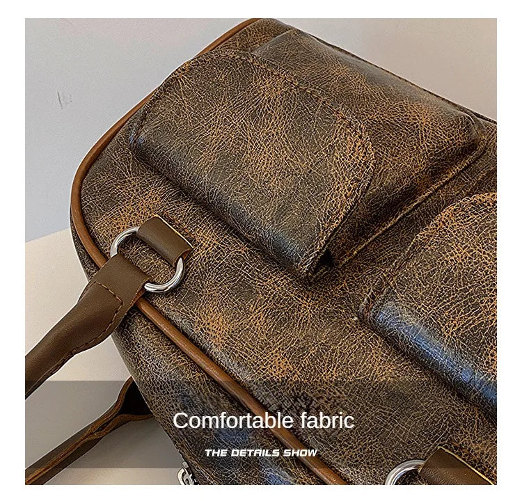 Borsa baguette donna retrò con doppie tasche frontali – trendy piccola underarm per il 2025