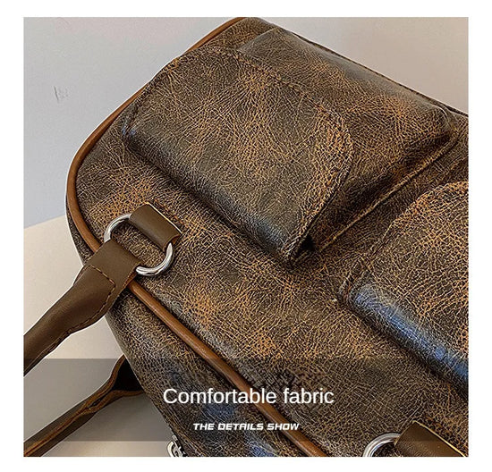 Borsa baguette donna retrò con doppie tasche frontali – trendy piccola underarm per il 2025