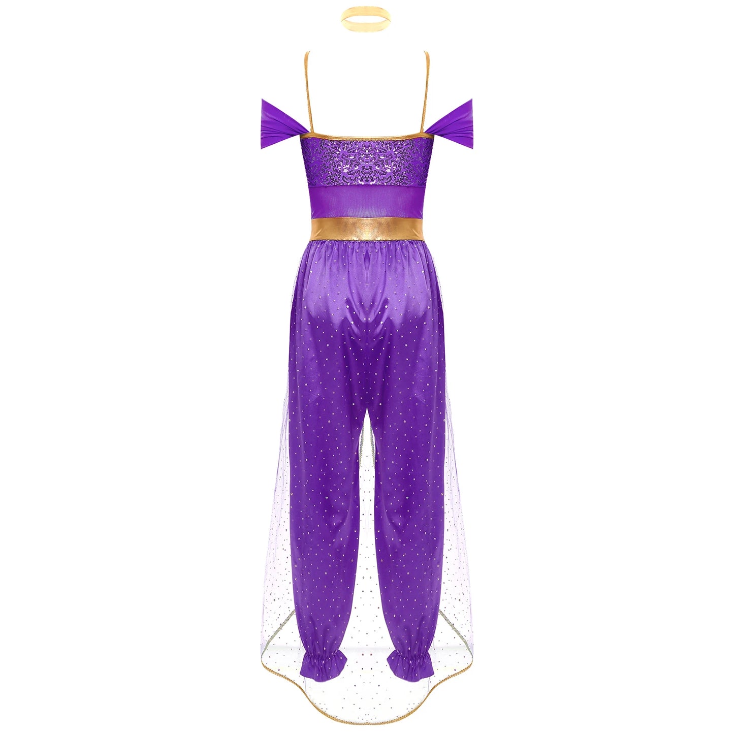 Costume da Principessa Araba / Jasmine Bollywood – Outfit Cosplay per Feste e Halloween