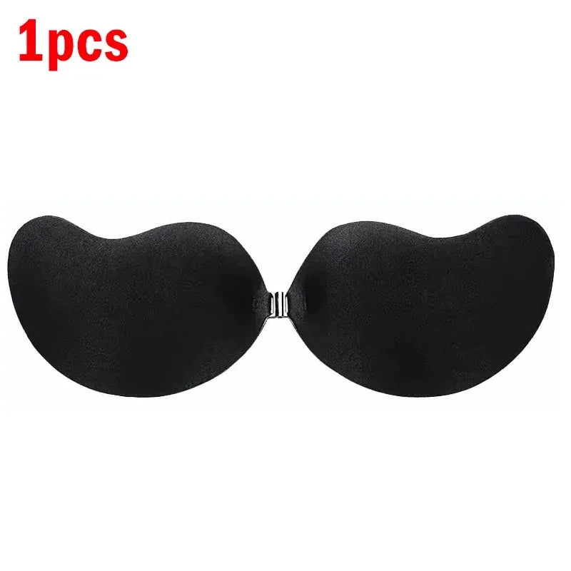 Reggiseno invisibile in silicone auto-adesivo push-up – bra senza spalline per abiti scollati e schiena nuda 2025