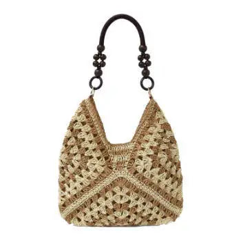 Borsa Tote Donna in Paglia Intrecciata – Shopper Estiva Capiente