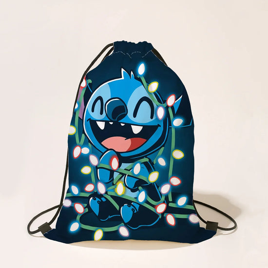 Sacca con coulisse Disney Stitch – zainetto impermeabile leggero per sport, scuola, viaggi e bomboniere