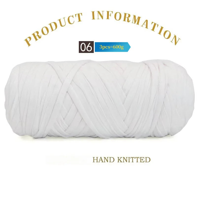 Set 3 gomitoli cloth yarn tessuto – filo intrecciato spesso per borse, tappeti, uncinetto e fai-da-te 2025