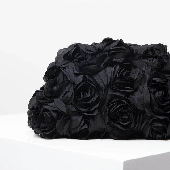 Clutch elegante rosa per donna – borsa clutch da cerimonia/partecipazione con rose, regalo perfetto per festa & cena