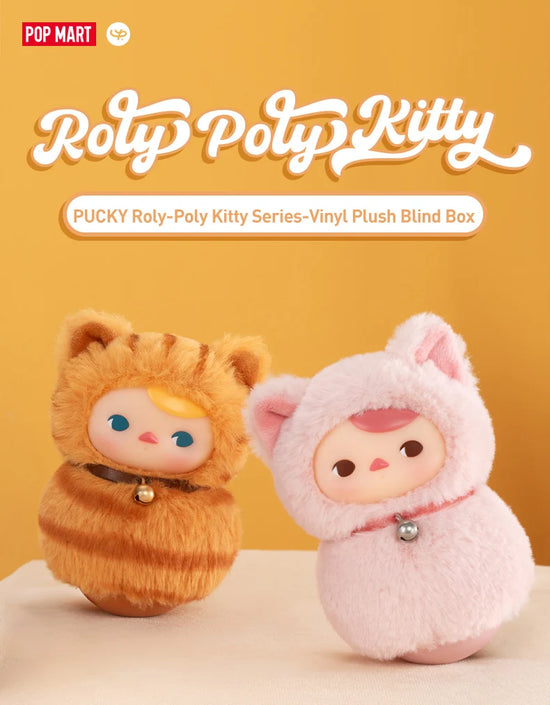 Pop Mart Pucky Kitty Blind Box – Gatto Peluche Misterioso da Collezione
