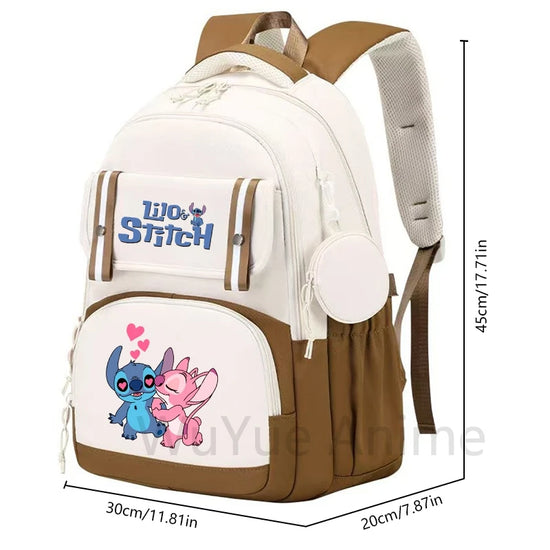 Zaino grande capacità Lilo & Stitch – impermeabile, per laptop, multiuso bambino/adulto 2025