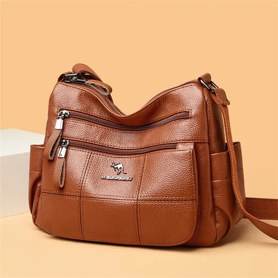 Borsa a tracolla donna con tasche e scomparti - foto 123 della galleria