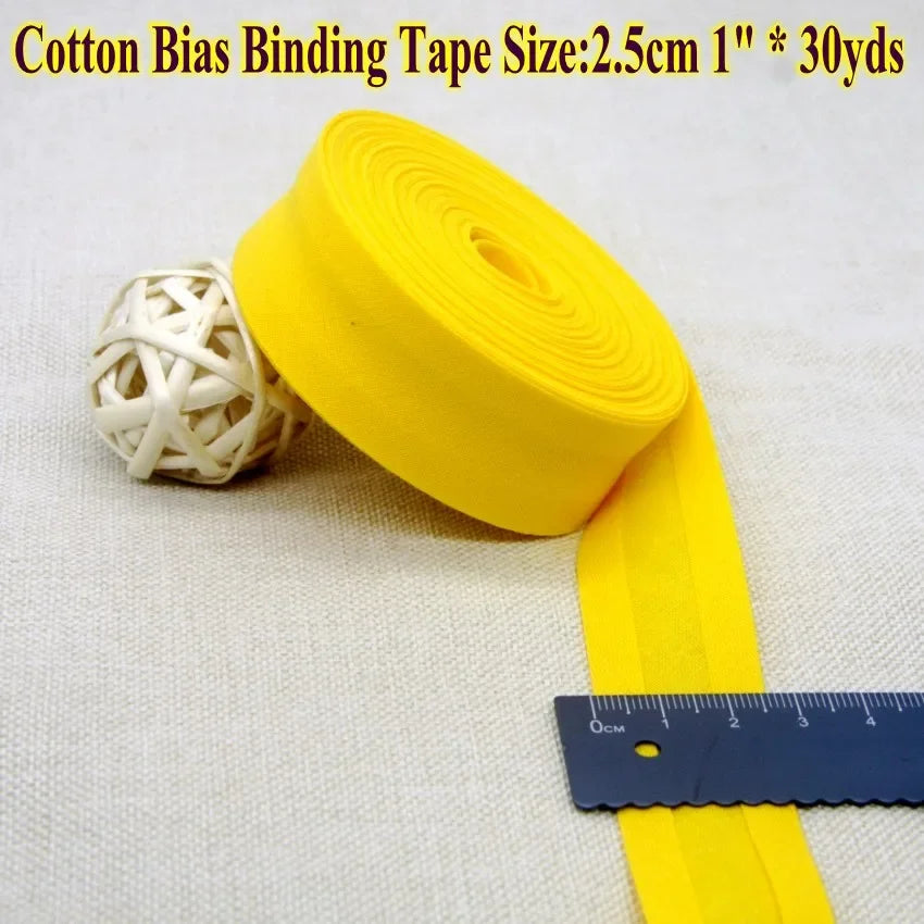 Nastro bias binding cotone 25 mm · rotolo 30 metri – rifiniture, bordi e accessori cucito fai-da-te