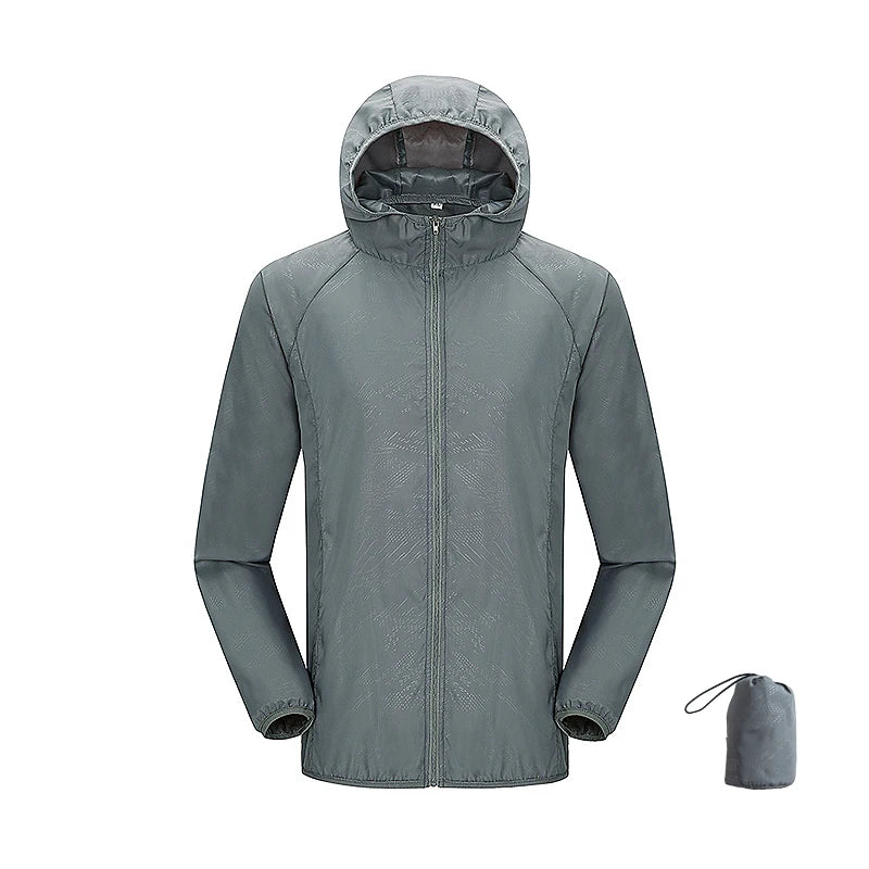 Giacca trekking unisex impermeabile e quick-dry – antivento, anti-UV e pieghevole per escursioni