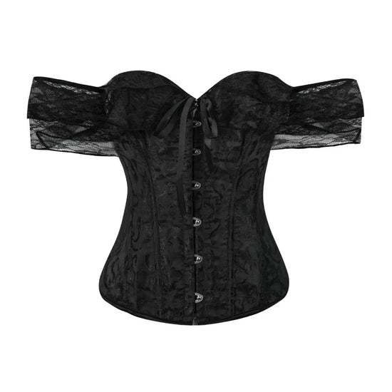 Corsetto Elegante Donna con Spalline a Sbuffo