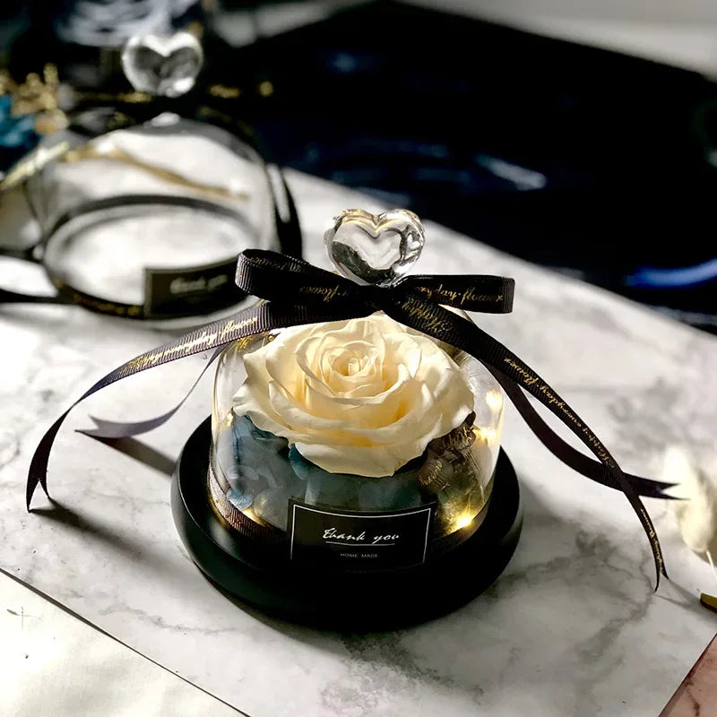 Rosa Eterna LED in Cupola di Vetro – Regalo Romantico San Valentino & Anniversari