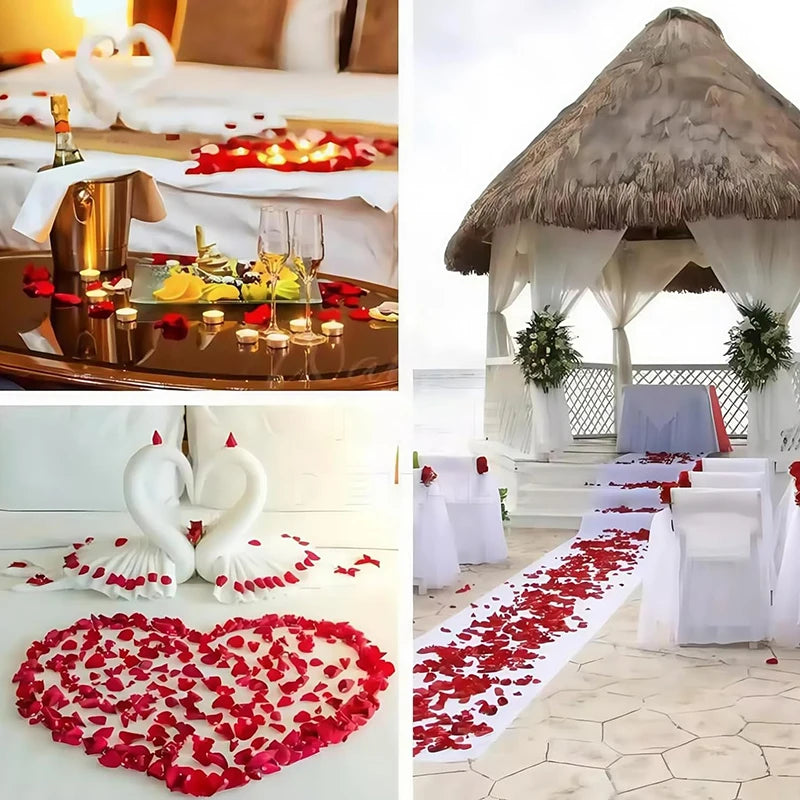 Petali di Rosa Artificiali 100–1000 pezzi – Decorazioni Romantiche San Valentino