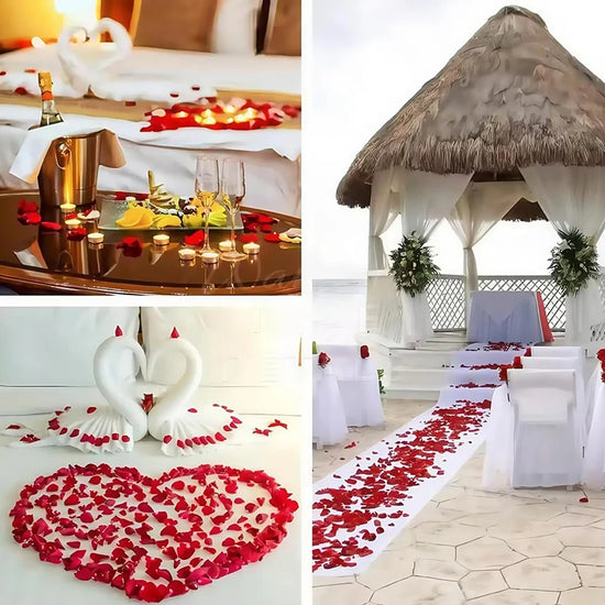 Petali di Rosa Artificiali 100–1000 pezzi – Decorazioni Romantiche San Valentino