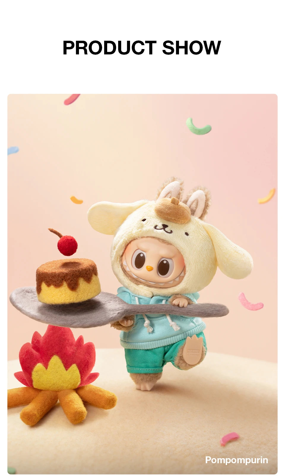 Blind Box Pop Mart Labubu x Sanrio – Pendant Kawaii da Collezione 1/6 pezzi