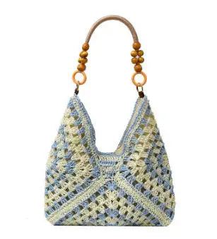Borsa Tote Donna in Paglia Intrecciata – Shopper Estiva Capiente