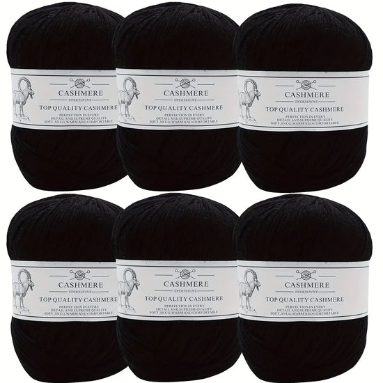 Set 6 gomitoli filo cashmere donna – Lana alta qualità per maglioni, sciarpe, cappelli e progetti fai-da-te