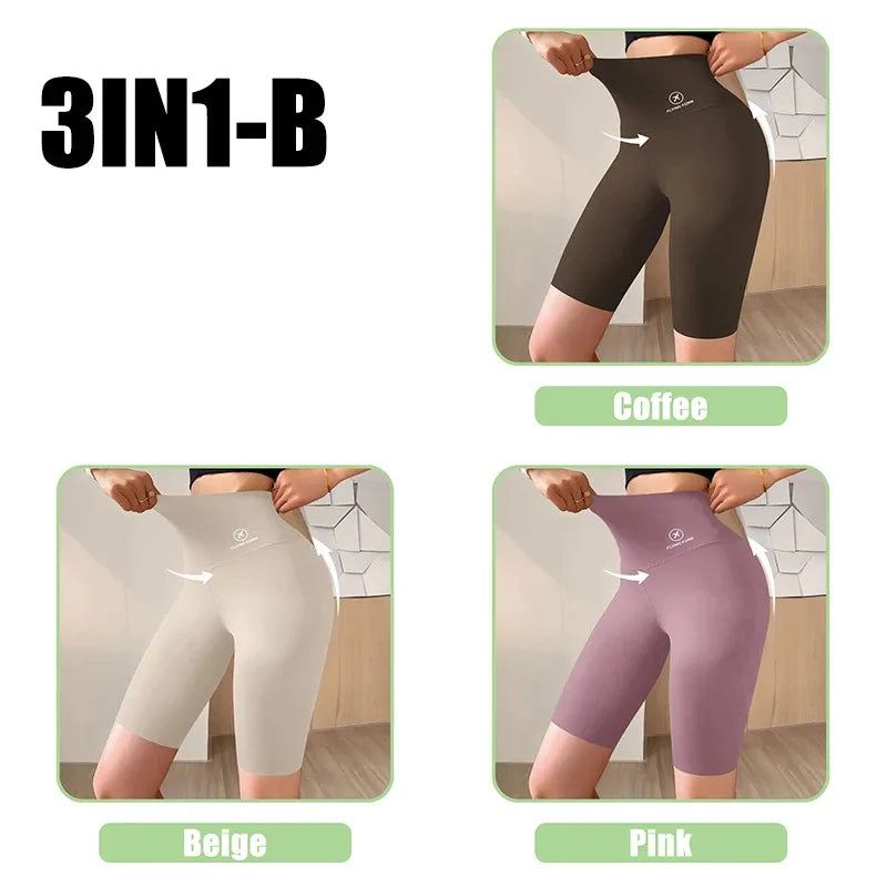 Shorts donna push-up vita alta 2025 – cycling fitness leggings per palestra e yoga