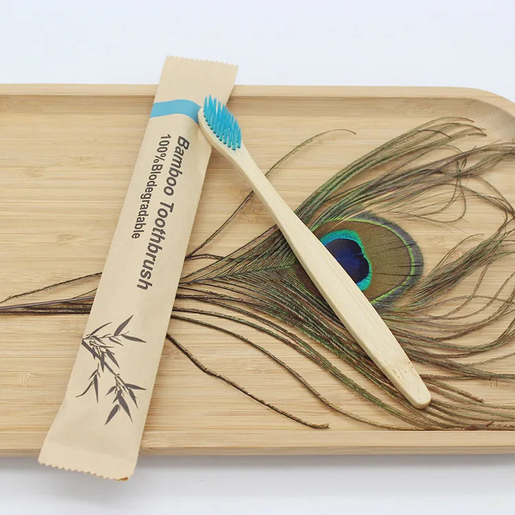 Spazzolini in Bambù 100 Pezzi – Set Colorato Eco-Friendly per Adulti
