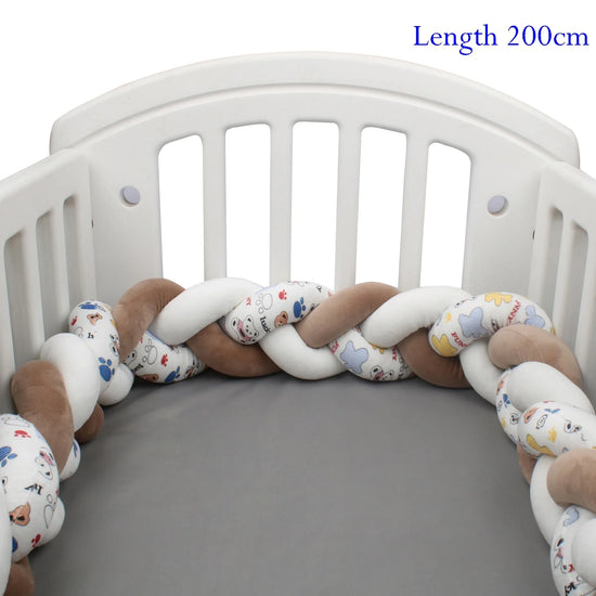 Protezione Culla Neonati Treccia / Nodo – Paracolpi Bumper marshmallow per Lettino 1-4M