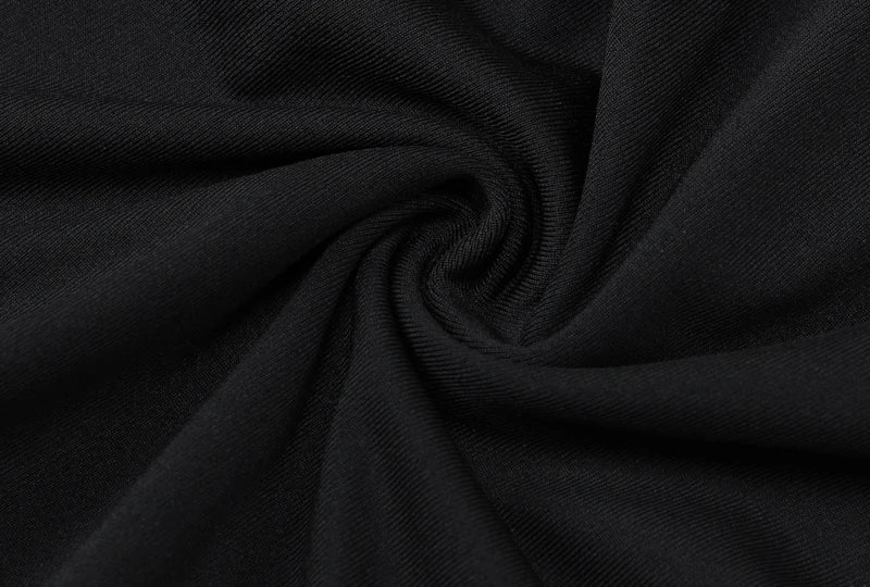 Abito Nero Elegante HugCitar – Maxi Dress Strapless Bodycon per Cerimonie, Party e Serate