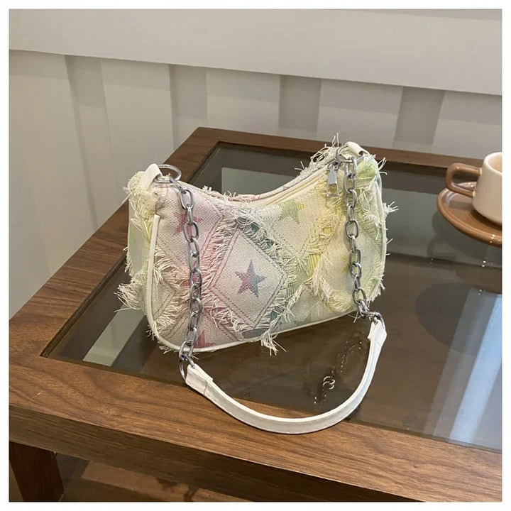 Borsa etnica donna 2025 – underarm bag spalla casual versatile, stile etnico estivo trendy