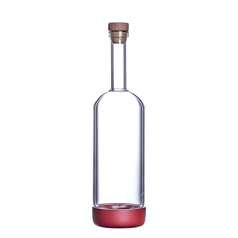 Bottiglia per Licuori in Vetro 800 ml con Scala Graduata per Cocktail e Cucina