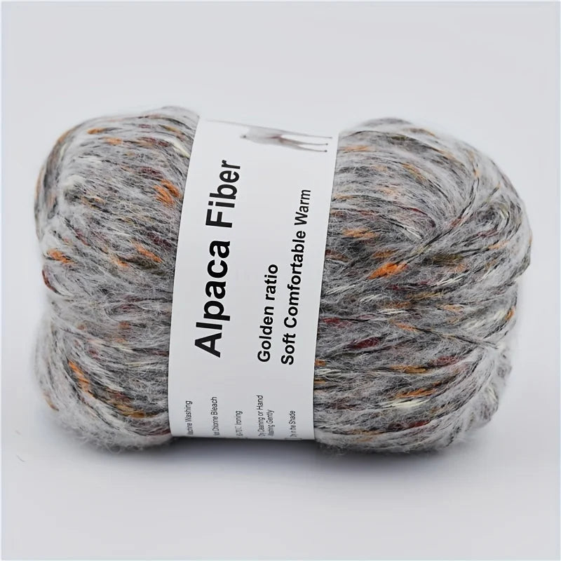 Set 6 gomitoli filo alpaca – lana alpaca hand-knit per sciarpe, cappotti, lavori intrecciati colorati fai-da-te