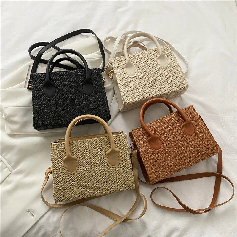 Borsa Tracolla Donna in Paglia Intrecciata – Stile Casual