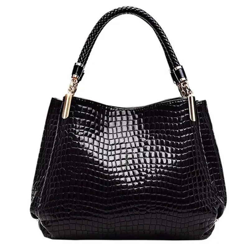 Borsa a tracolla donna con tasche e scomparti - Nero, codice 5