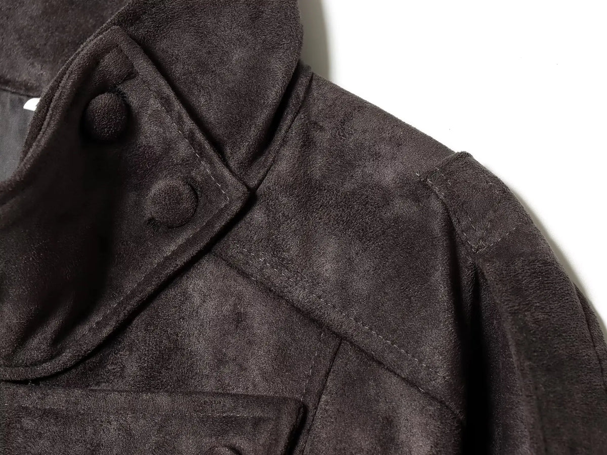 Giacca Effetto Camoscio Donna con Collo Alto e Zip - immagine 11