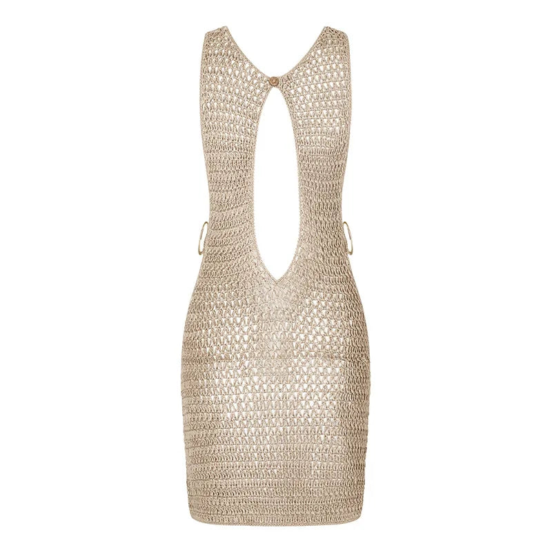 Abito Mare Copricostume Donna Sexy Monospalla Estivo con Intaglio – Look Fashion da Spiaggia 2025