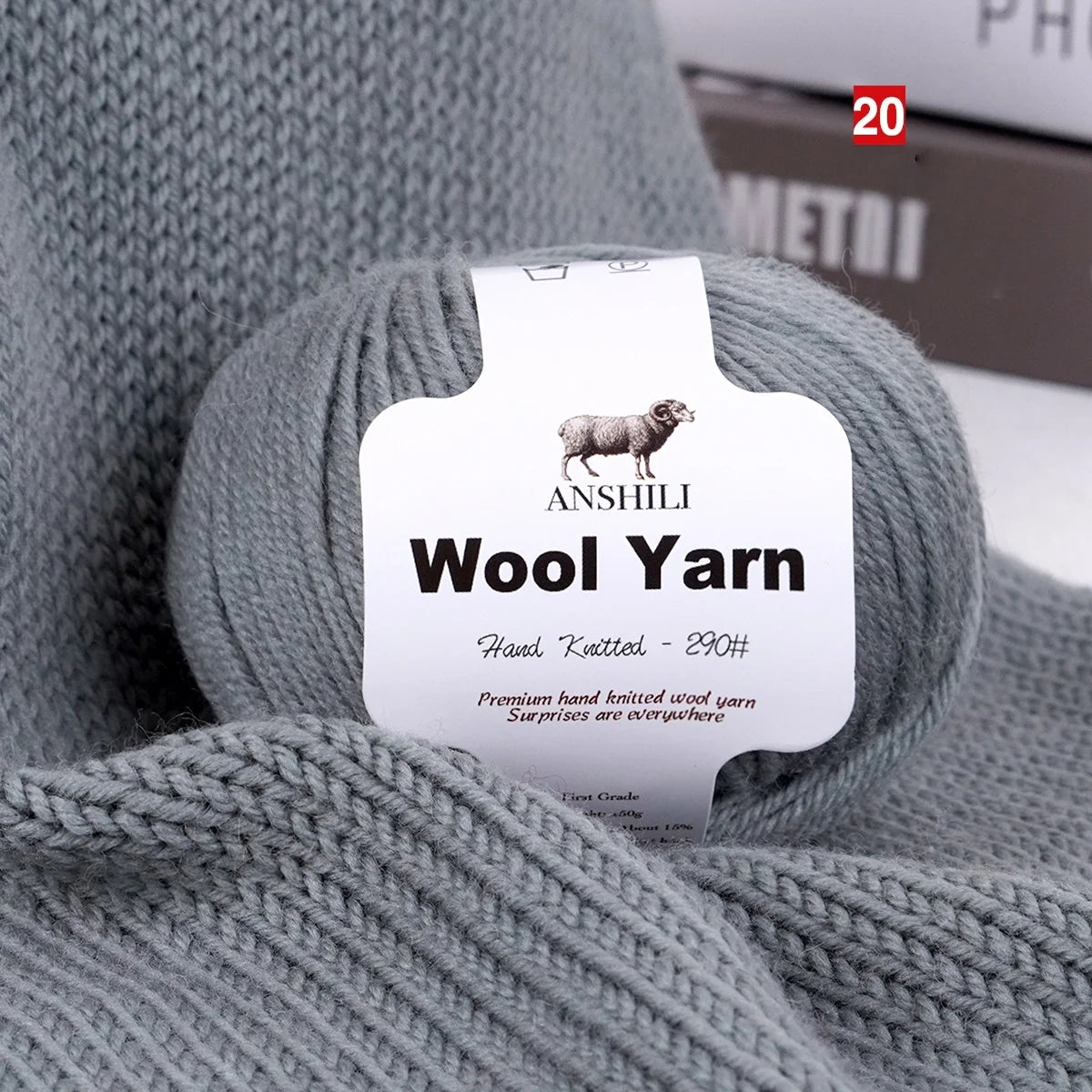 Filato Lana  Spessore Medio – Gomitolo per Maglieria e Uncinetto, Ideale per Maglioni & Accessori