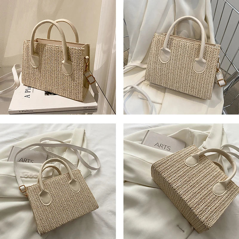 Borsa Tracolla Donna in Paglia Intrecciata – Stile Casual