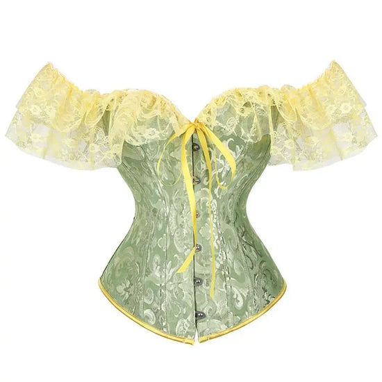 Corsetto Elegante Donna con Spalline a Sbuffo