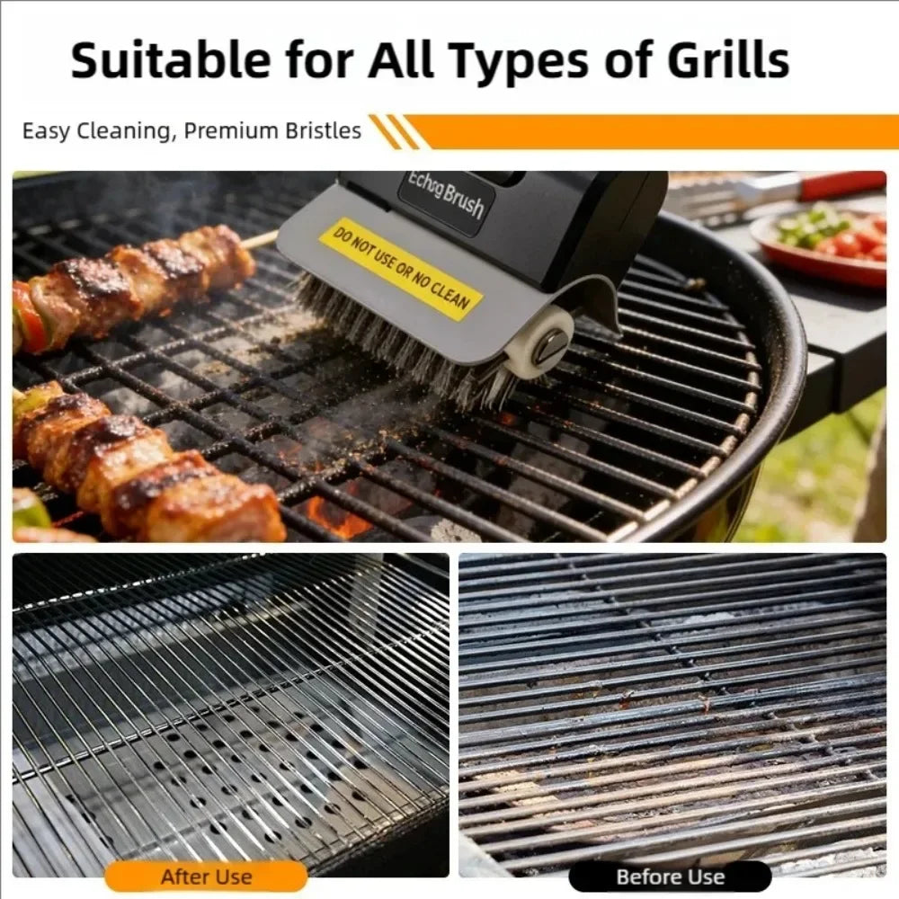 Spazzola Elettrica per Barbecue – Pulizia Griglia BBQ Ricaricabile