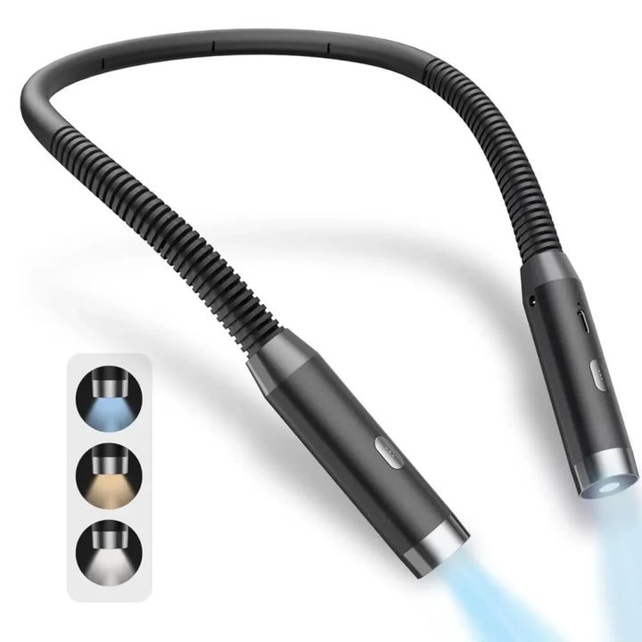 Luce da Collo LED Ricaricabile – Lampada Portatile per Lettura, Uncinetto e Hobby