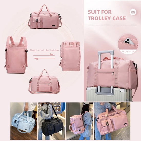 Borsa sportiva donna 2025 – duffel con doppio comparto asciutto/bagnato ideale per palestra, nuoto e viaggi